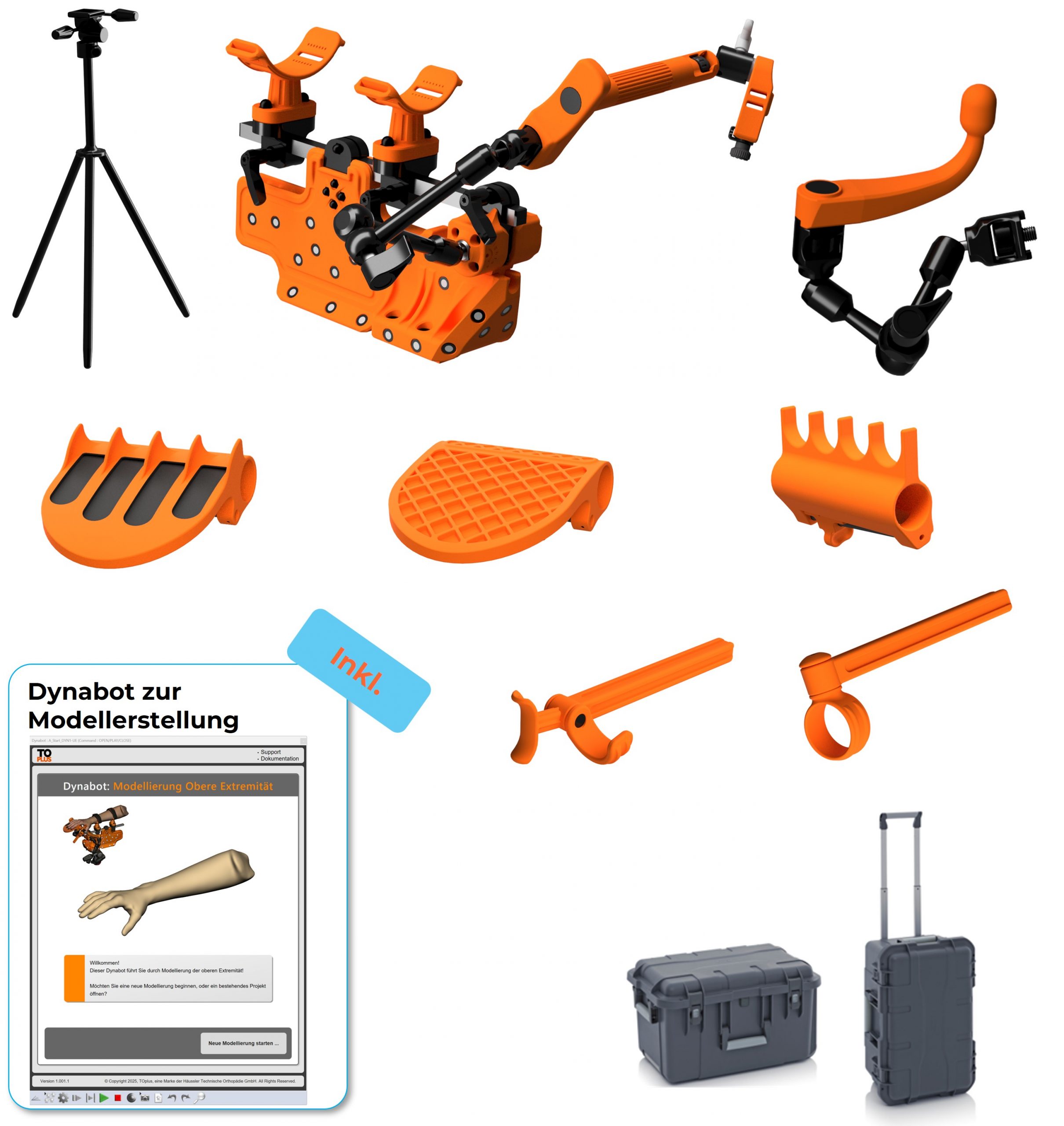 3D-Scanwerkzeug TOscan-UE, Lieferumfang